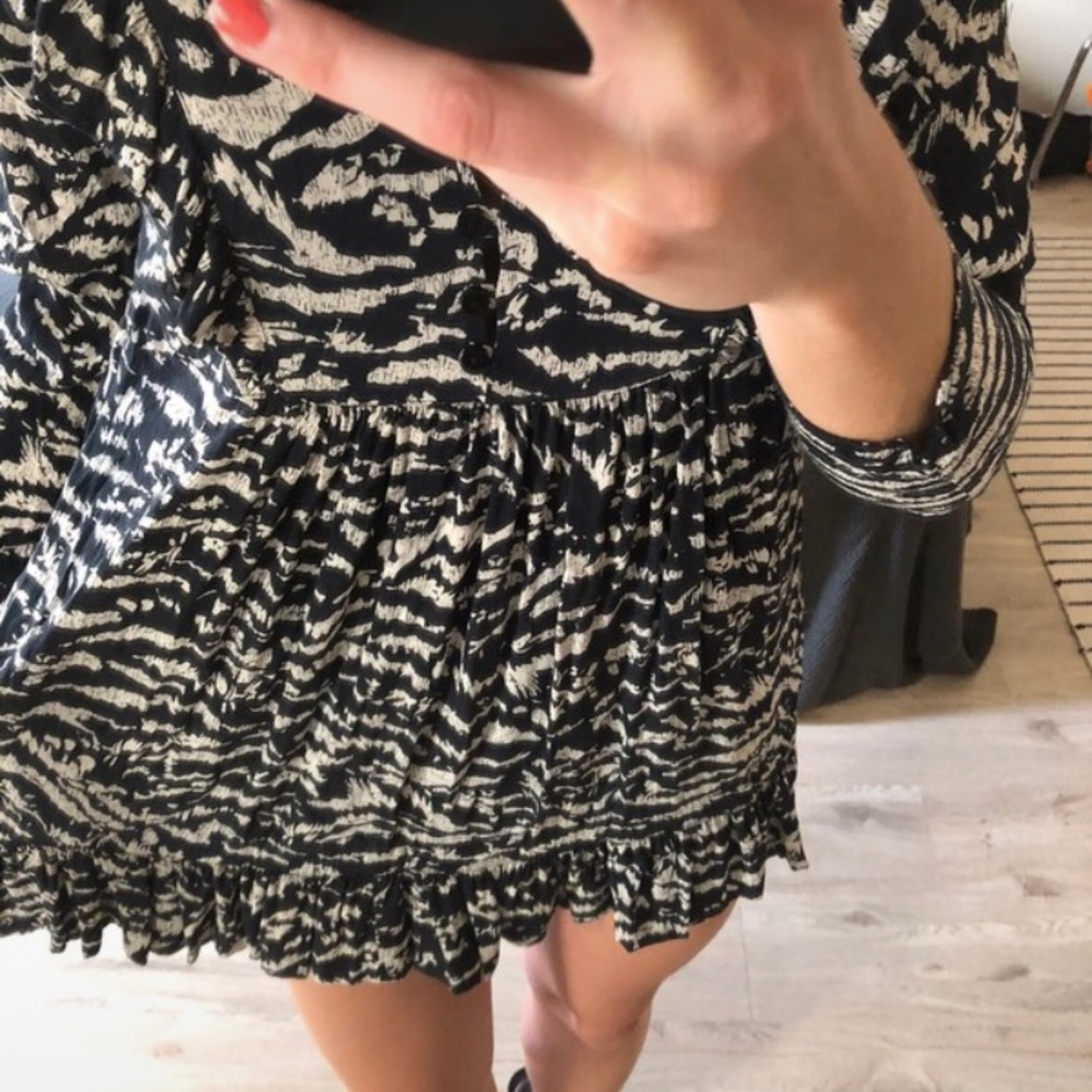 Back & White Zebra Dress